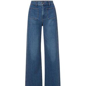 Veronica Beard Taylor Blue Flare & Wide Leg Jeans
